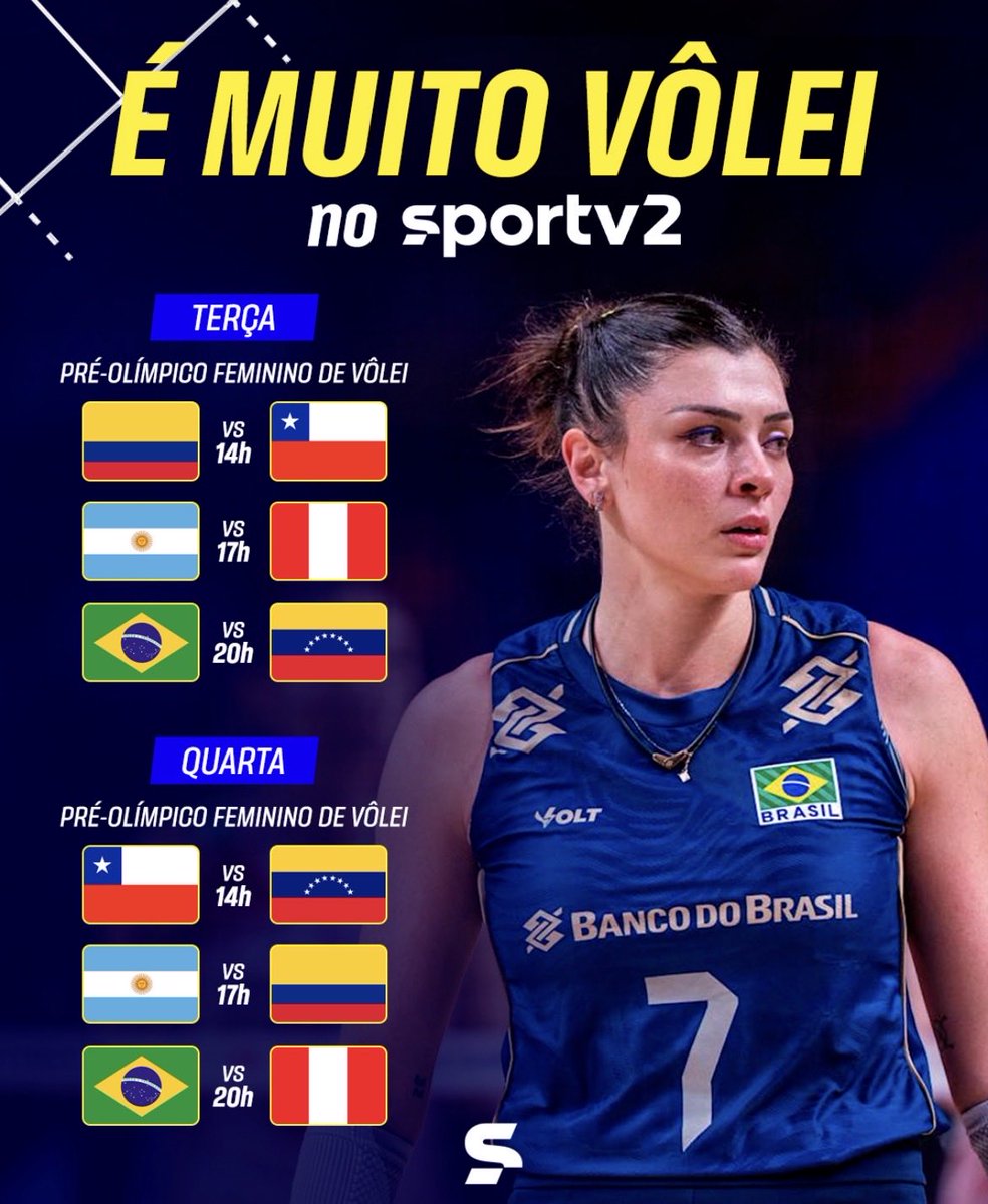 RAM10215's tweet photo. 🏐 Partidas que terão transmissão do @sportv nessa semana https://t.co/eiOTqSAcdN