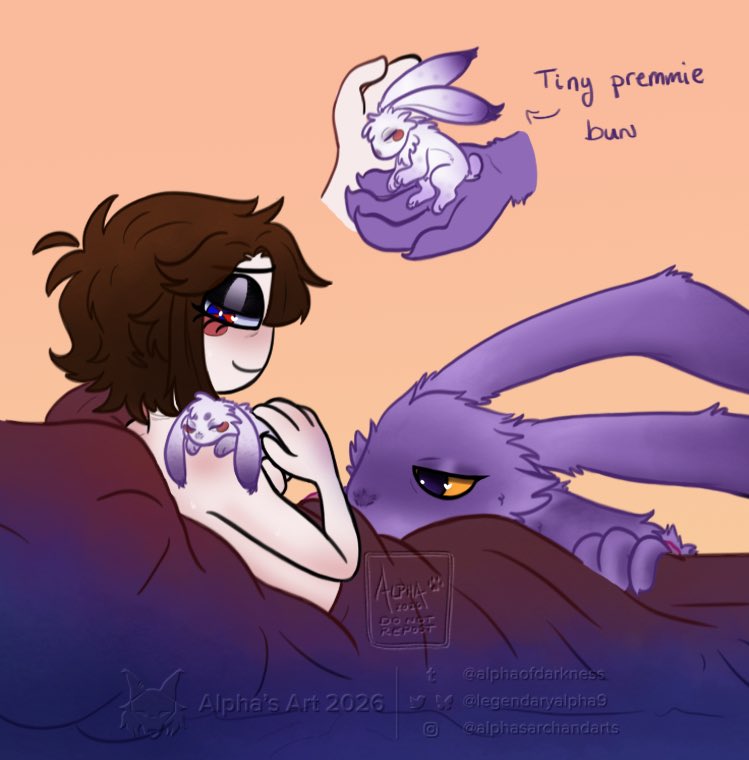 legendaryalpha9's tweet photo. Little funbun bebe ✨💜🤍❤️ I don’t quite have a name for her yet; thinking of something like “Lilac” or “Periwinkle”… hmm maybe “Viola”? Perhaps I’ll just interchange between them lol~

#funnybunny #jaxpom #funbunfankid #alphasart https://t.co/ifoTsqmoDh