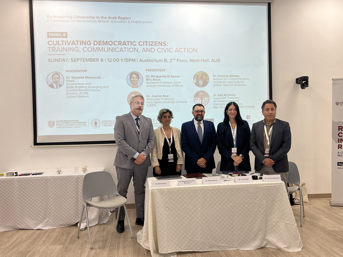 AbrassAntoine's tweet photo. Presentación de “Communication Strategies in Building a Democratic Citizenship: The Lebanese Case” en Re-Imagining Citizenship in the Arab Region, American University of Beirut @AsfariInstitute @AUB_Lebanon https://t.co/fRURmBRRY4