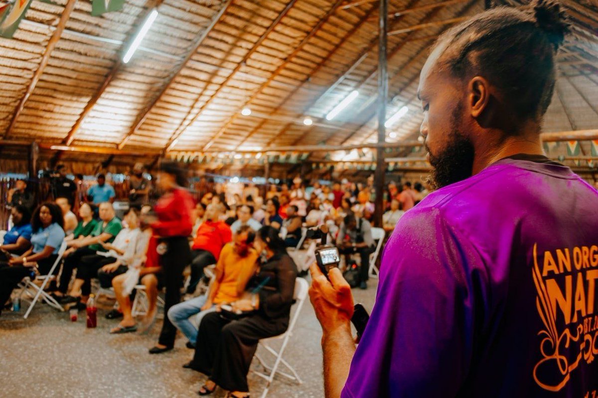 iuicGuyana's tweet photo. IUIC break ground at Amerindian heritage expo, bringing the gospel to our people.
#MvBarima
#Elnino
#AmerindianHeritage https://t.co/wyyTtCjFqj