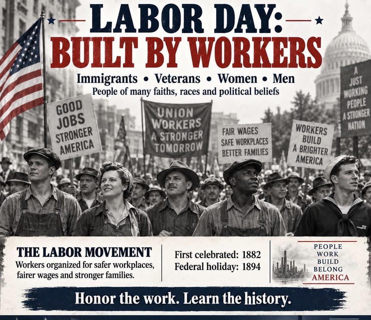 Michell71078349's tweet photo. Happy Labor Day 💙 Union strong 💪 https://t.co/hFfYuLosIE