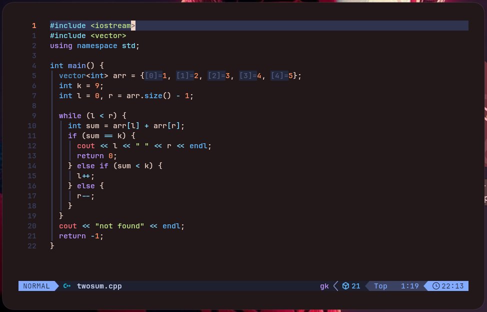 spideydotjs's tweet photo. Problem : Given a sorted array and a target k, find the indices of two numbers that add up to k, using two pointers instead of nested loops.
#dsa #code #programming
Solution : https://t.co/W0QI45ia4t