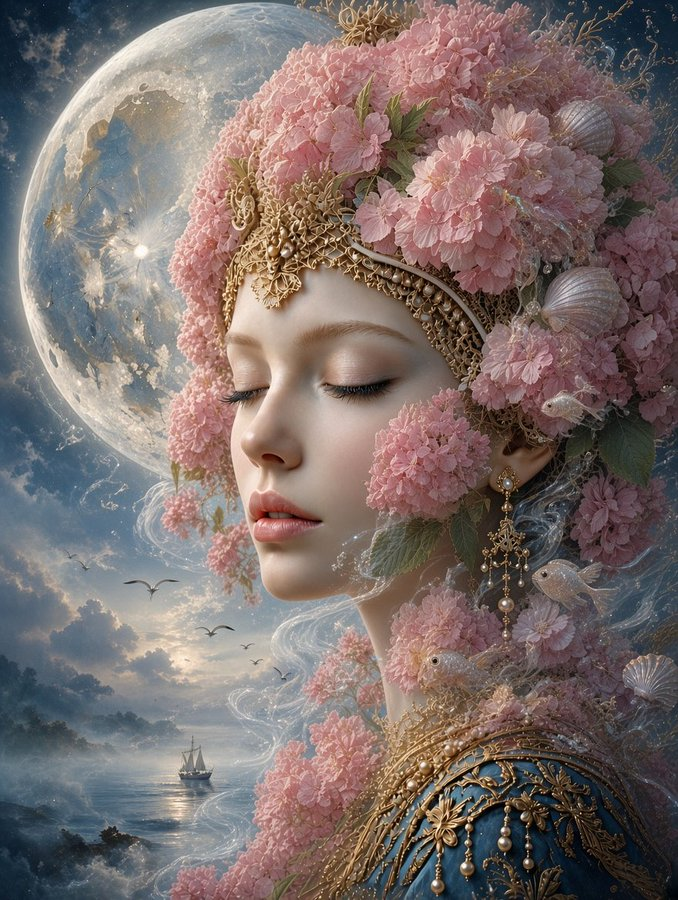 bionicanadian's tweet photo. #Poetry

 Goddess of the azure twilight sea 

upon an sapphire dolphin, 

she crests the snow cap waves

for the tempest sky  hears the drumming of her pulse 

 beneath silver moonlight

Nereid, poets her flowery actions

through her aquatic inkwell of coral!... https://t.co/rOaTgbTfUt