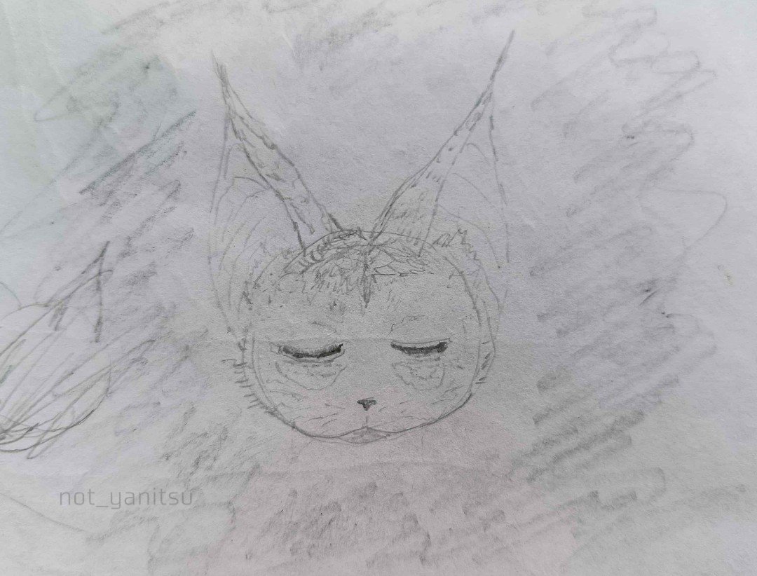 not_yanitsu's tweet photo. just a small sketch today, I'm busy 🐈‍⬛ https://t.co/21iATbAU49