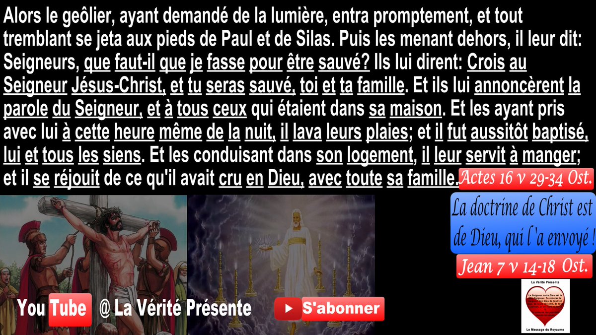 VeritePresente's tweet photo. #Doctrine de #Christ = {Doctrine du #Seigneur, doctrine de #Dieu,#Parole de Dieu, Parole de Christ, #Enseignement de #Jésus, #renoncement aux œuvres mortes, #foi en Dieu, doctrine des #baptêmes, #résurrection des morts, #jugement #éternel} https://t.co/RAk5u1rQhx https://t.co/BoNLQDb7pN
