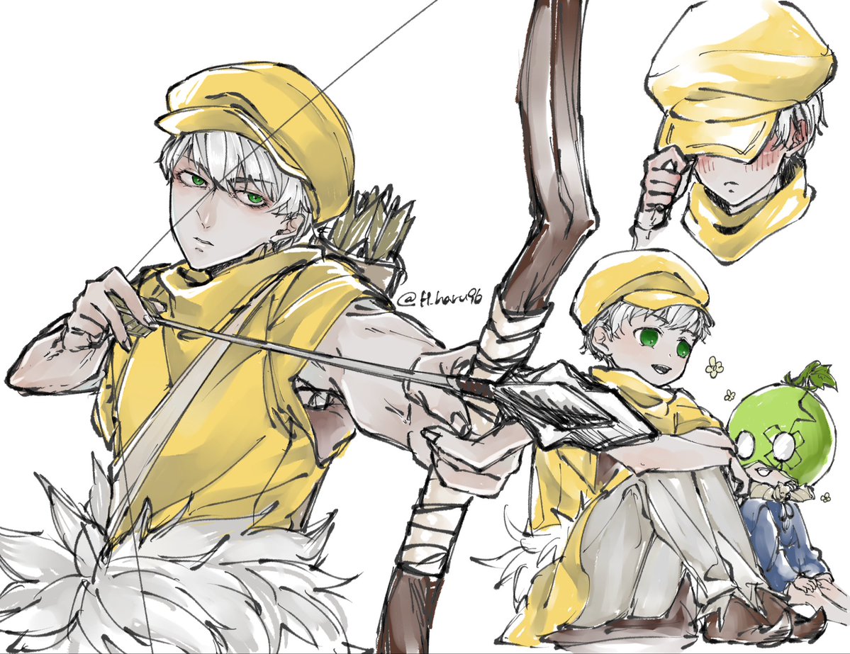 H_haru96's tweet photo. 初🏹落書き https://t.co/WNni2ke95V
