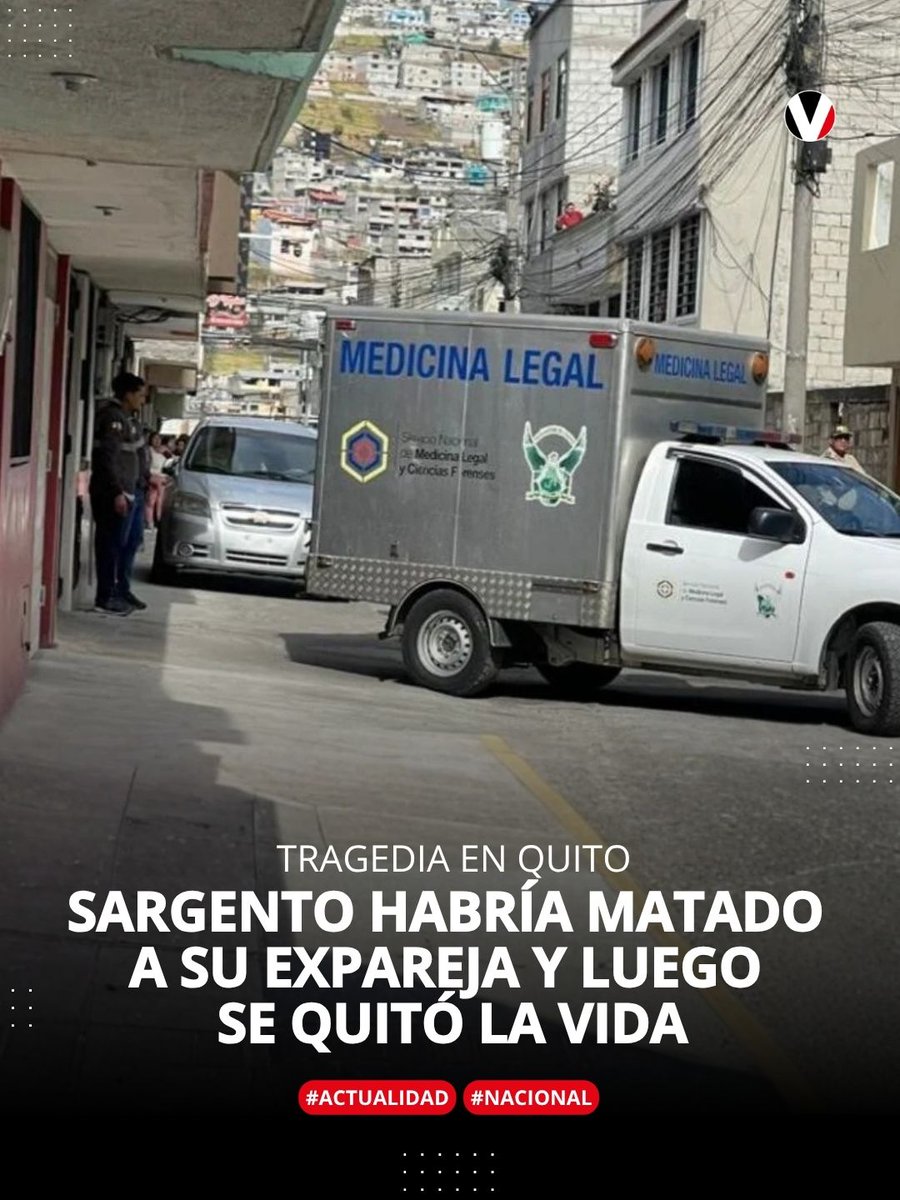 revistavistazo's tweet photo. 🔴 Un sargento y su expareja fueron hallados sin vida dentro de una vivienda de #Quitumbe, al sur de #Quito. En el sitio se encontró siete restos de balas y un arma de fuego. Aquí detalles del caso: https://t.co/5YOlTRLIUF https://t.co/dCaMI4BF7f