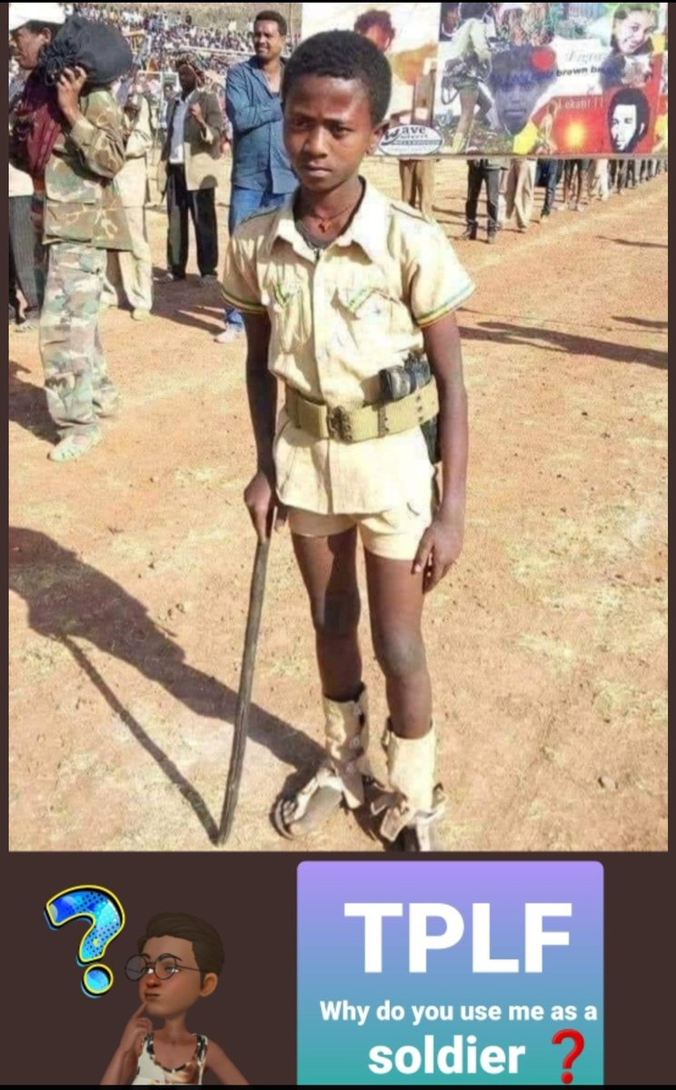 ConnectiveStrat's tweet photo. Above all the human rights abuses and crimes attributed to the TPLF, the recruitment of children for war stands among the most horrific. Children belong in schools, with their families, not on battlefields.
Never again. #DisarmTPLF #NoMorePFDJTerror https://t.co/9klUKvQUxK