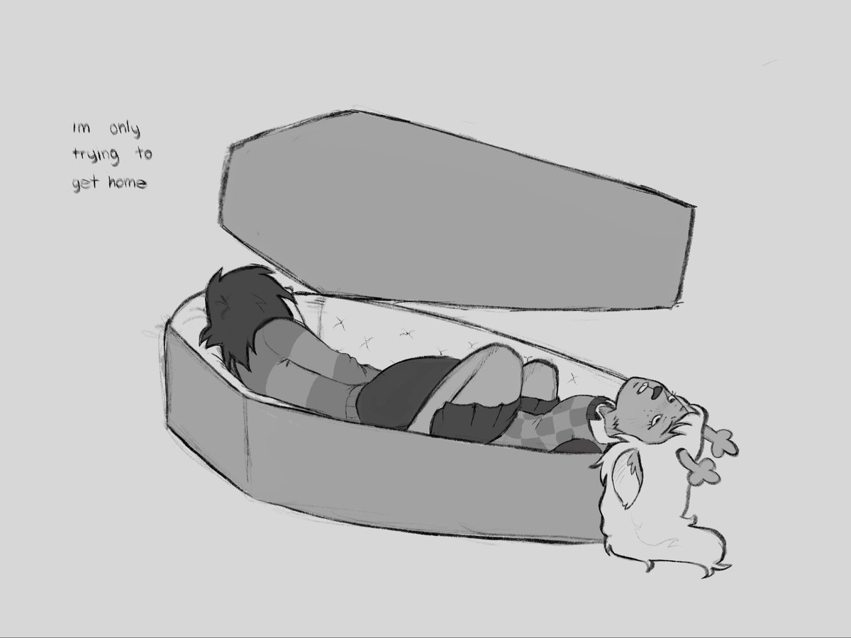 lostsoulsfox's tweet photo. coffin for two #kriselle https://t.co/dwJzGLeuPT