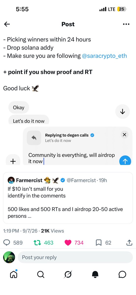 ChainMarley's tweet photo. @Farmercist @saracrypto_eth FLCfHqeb443LVbD8UP33U1XskmtNjaLmxinbciCPMetv https://t.co/DCssVCl5ju