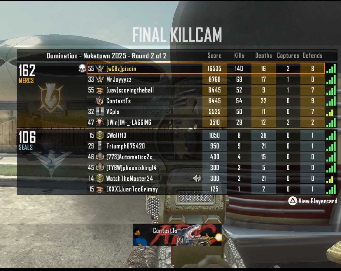 wCBzGaming's tweet photo. Pisoin with 140 kills! 

#blackops2port #blackops2 #callofduty #playstation #gaming https://t.co/TOlu2gwfNh