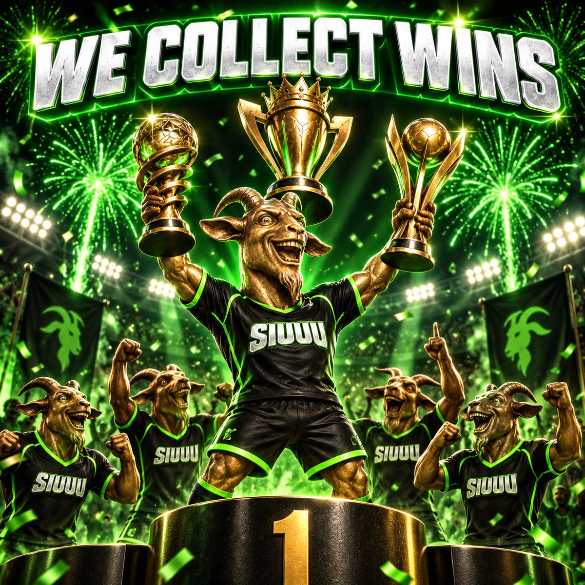 SIUUUCoin7's tweet photo. One trophy is a moment.

A collection is a mindset. 🏆🏆🏆

WE COLLECT WINS.

SIUUU! 🐐

#SIUUU #Winners

https://t.co/2rUfBkKuGF https://t.co/tp9JFGQFMn