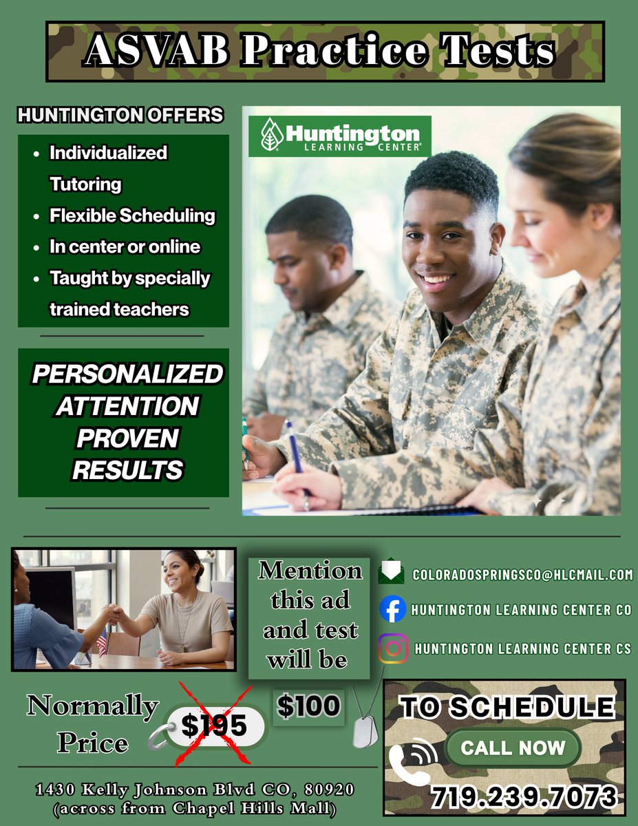LearningSprings's tweet photo. 🚀 Prepare for the ASVAB with Proven Experts

Thinking about a future in the military? The ASVAB is an important test that measures a student’s strengths in areas like math, reading, science, and technical skills. The results help determine qualification for enlistment and... https://t.co/cG3Pj0GvIZ