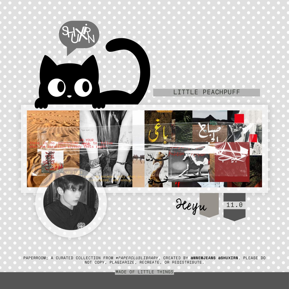 shuxirn's tweet photo. hi, little paperlings! ;;    

a tiny rustle stirs the little menagerie again. curious treasures peek between the ribbons, with layout ready stock waiting quietly. < 11.000 > paper tokens for one little wanderer to toddle home with.    

#zonauang wonyoung, heyu https://t.co/jGufYI6WKB