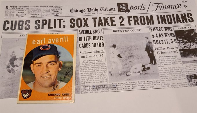 maxeffgen's tweet photo. MLB Born #OTD Earl Averill, "Third Earl of Snohomish", son of Hall of Famer Earl Averill.

#GuardsBall #Cubs #WhiteSox #RepTheHalo #RingTheBell
@CleGuardians @Cubs @whitesox @Angels @Phillies 
Big fan of: @Mariners

@SABRbioproject: https://t.co/2b1mnie5nP

Big thank you to @reaverill and the Averill family for the interviews.