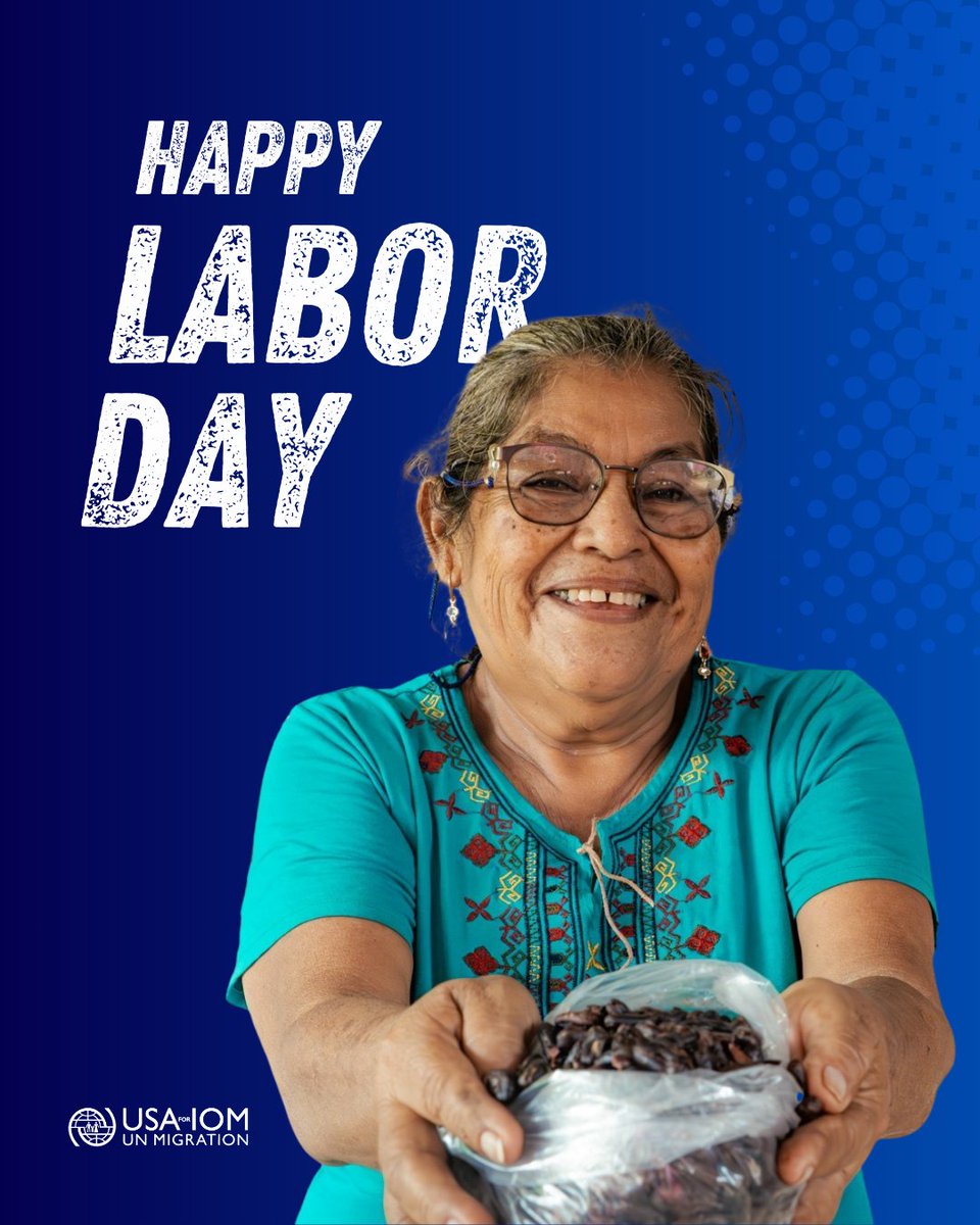 USAforIOM's tweet photo. Work is more than a paycheck. It's the chance to provide for your family, contribute to your community, and build something that lasts. This #LaborDay, we honor every worker chasing that opportunity. https://t.co/6OrGVZT2aq