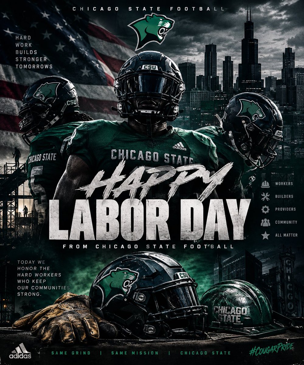 chicagostatefb's tweet photo. We salute all who sacrificed and still sacrificing. 

Happy Labor Day !!! https://t.co/1zKLn8bG0i