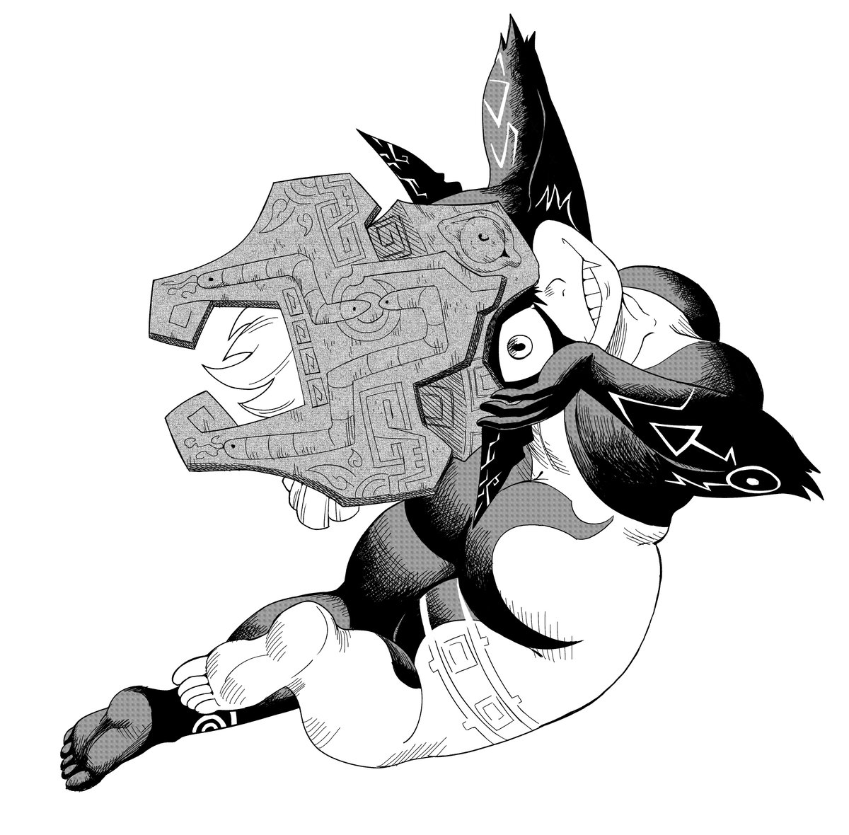 Sheeparu123's tweet photo. The most hardcore Midna fans draw the whole helmet with FULL detail. https://t.co/h5J6NHWZ0M