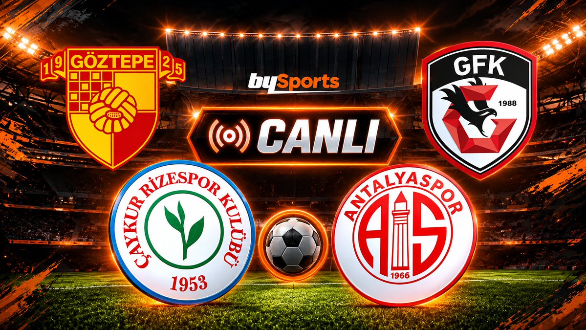 bycresmi's tweet photo. Süper Lig'de günün Maçları Başladı!

#Göztepe 🆚 #GaziantepFK 
#Rizespor 🆚 #Alanyaspor 

Maçı gel beraber izleyelim;
 https://t.co/3BGfm9nwWp https://t.co/A3S30vqQ0z