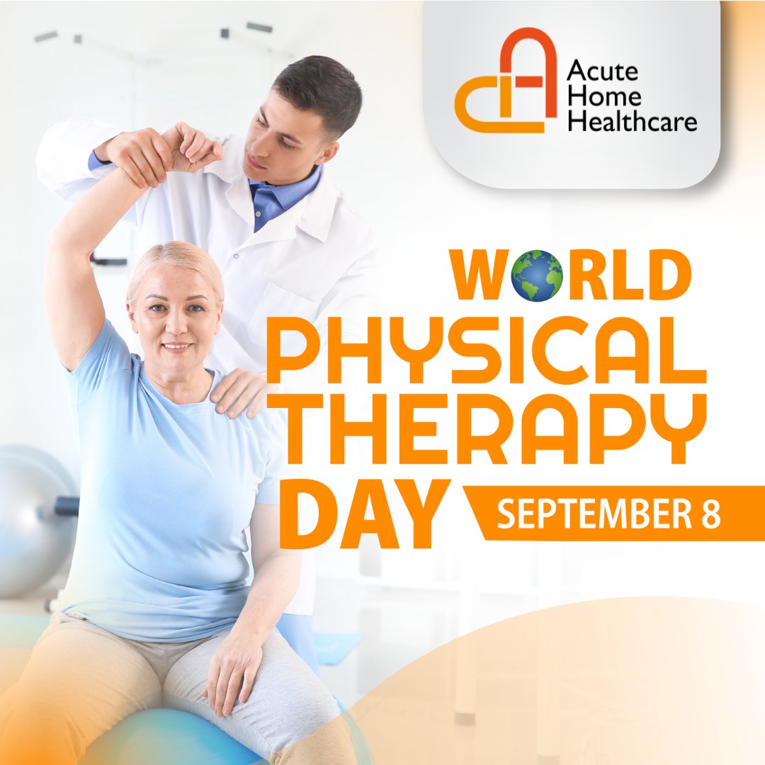 AcuteHomeHealth's tweet photo. 💪🌎 Happy World Physical Therapy Day!
Today, we celebrate the dedicated physical therapists who help people improve mobility, build strength, regain independence, &amp; move with greater confidence. 
Thank you for making a meaningful difference every day! 💙
#WorldPhysicalTherapyDay https://t.co/1UJqaVWxIq