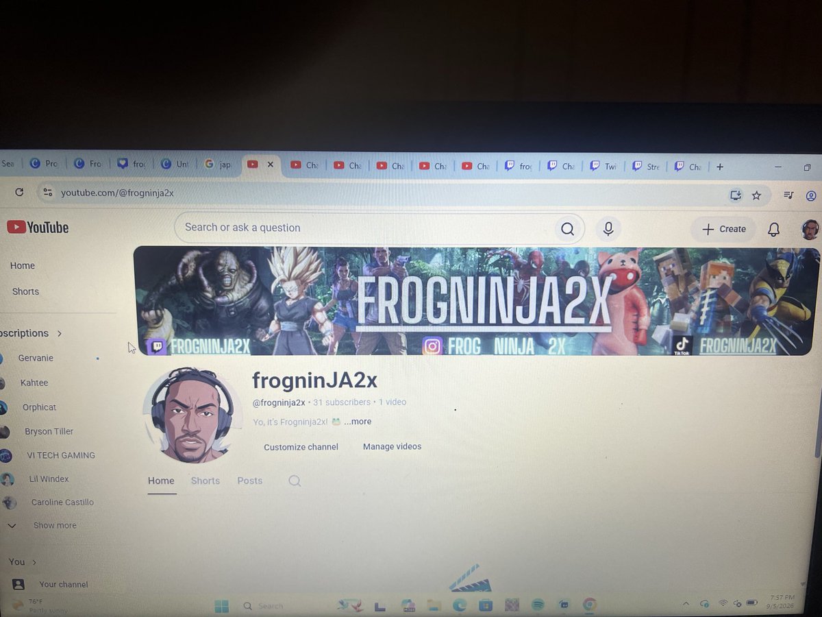 frog_ninja_'s tweet photo. Starting a new gaming channel ready for gta6 #gta6 https://t.co/mce1LUbSzS