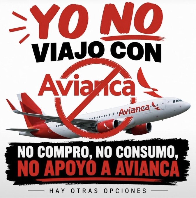 JNeiraN's tweet photo. #YoNoViajoConAVIANCA Por supuesto que no; Y es que no es justo que discriminen al expresidente @petrogustavo; Entonces si AVIANCA no transporta a PETRO nosotros tampoco utilizaremos a esa aerolínea; Vamos a cancelar todas las reservas que tengamos y que nos devuelvan el dinero https://t.co/61299cl90h