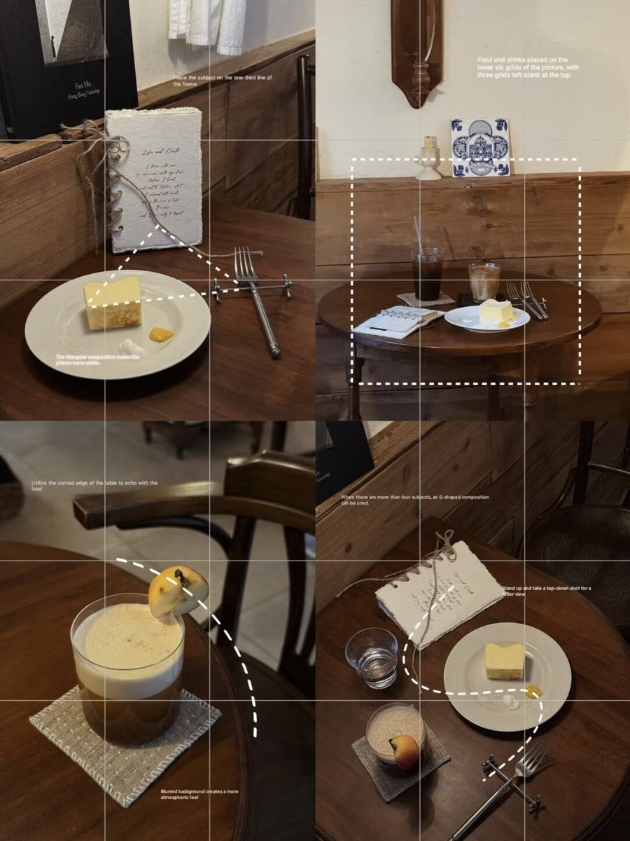 bbutterbl0om's tweet photo. Super easy photo composition tips for cafe hopping https://t.co/xTMpOiOxyR