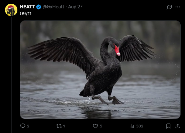 0xHeatt's tweet photo. if I get this right, I will be next cycle's Crypto Capo

with one big difference -- I nail >80% of my predictions and targets, compared to his 20% https://t.co/vVCptJKuw6