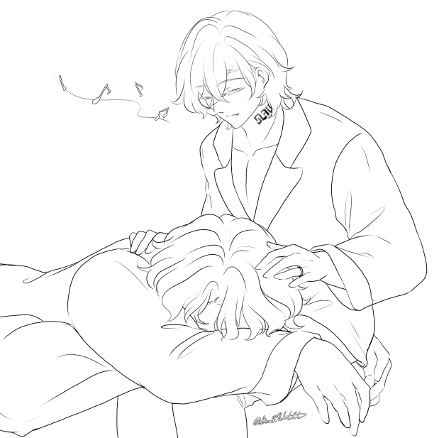 LatLat2908's tweet photo. #RatioRine 🫐🍯
wip ~ 
The professor is being spoiled by his wife, and I'm being healed by RatioRine https://t.co/cBPCV7zbFi