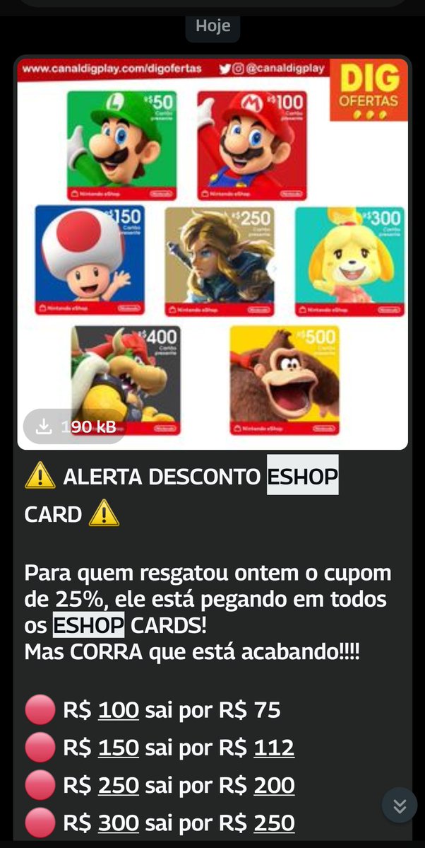 13vinis's tweet photo. @totonitoo Seria pro normal, mas ainda nao assinei pq nao jogo online pq nao tenho amgs adicionados
Hoje e na sexta tava rolando cupons de 25%, saindo por $112 os cards de 150, 2 cards por $224 se pegasse as 2 promos https://t.co/46vMpqaXrk
