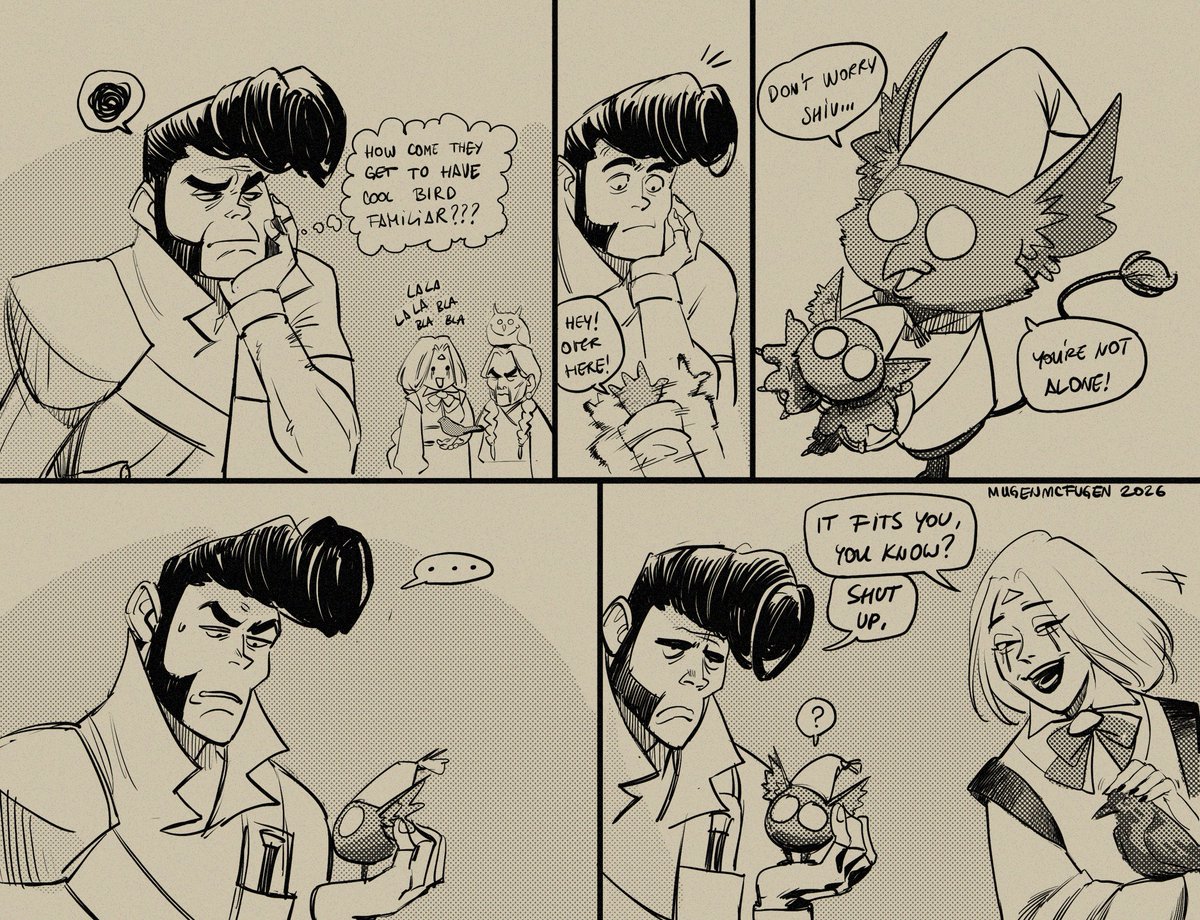 MugenMcFugen's tweet photo. decided to ink doodle comic I made when Rem got released lol #deadlock https://t.co/o12aAG0B2v