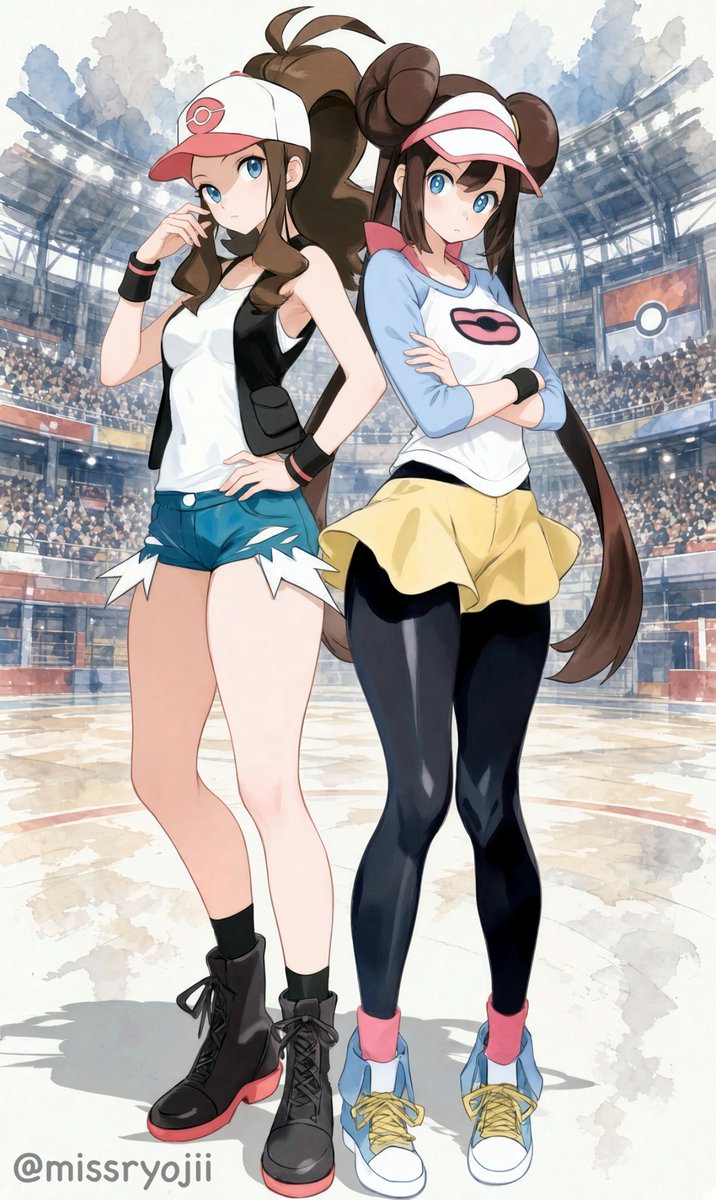 MissRyojii's tweet photo. Hilda and Rosa are ready. Who’s their next challenger? https://t.co/SVbSsNd4VT