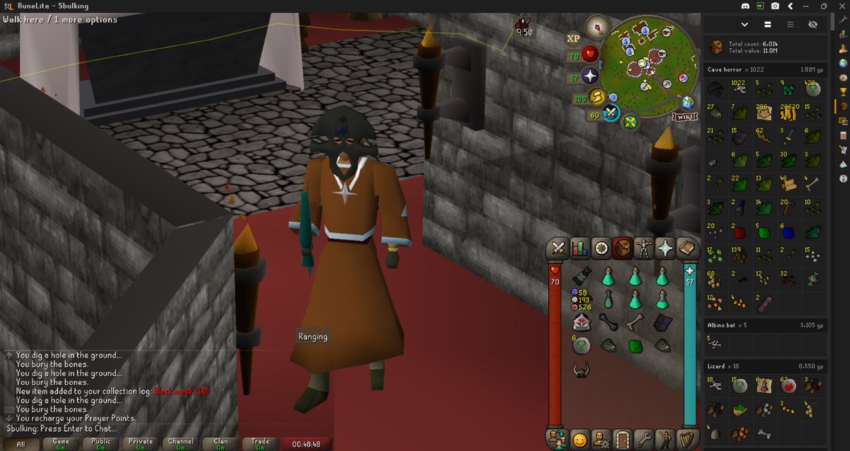 Sbeeb_'s tweet photo. BAAAAAAAANG

Hit one more long bone this morning but went just short of double drop rate. If I picked up and sold everything from this I could have just bought the mask. https://t.co/7x6ShK8FNl