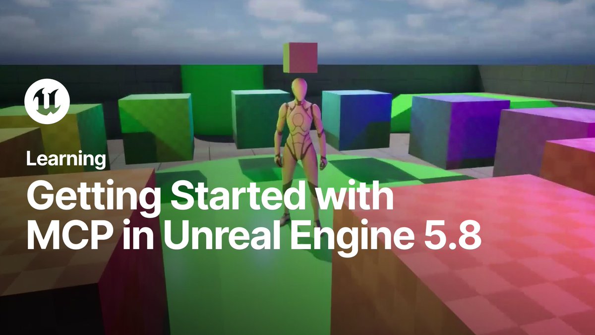 UnrealEngine's tweet photo. Missed out on our latest Epic Games Education Office Hours covering the Experimental MCP Plugin in Unreal Engine 5.8? Well, we've uploaded it to the Unreal Engine YouTube!

Get the learnings you need to started with MCP today: https://t.co/M0IibBS4fU https://t.co/ISLisSKZ49