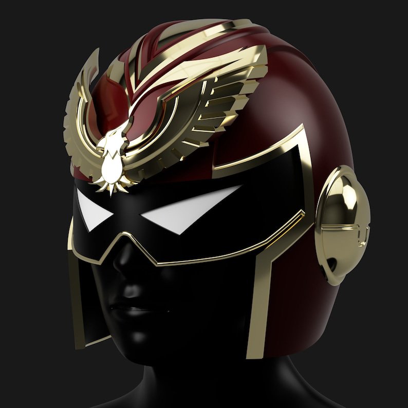Delonblock's tweet photo. Captain Falcon Helmet 3D Model: Super Smash Bros Cosplay Prop

#CaptainFalcon
#SuperSmashBros
#Cosplay
#3DPrinting
#3DModel https://t.co/8rXOC7UGad