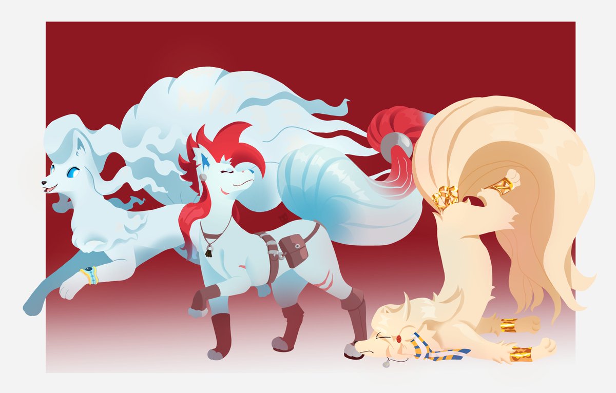 Mewwikyu's tweet photo. Ninetales https://t.co/vO80f44HaR
