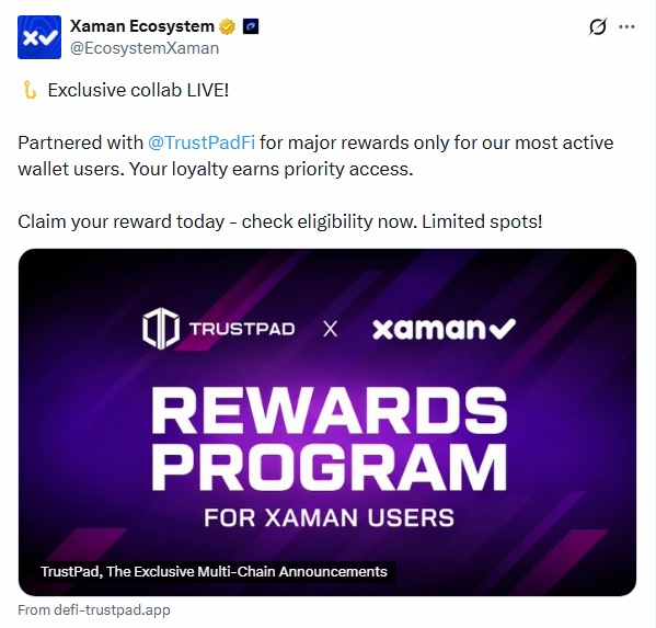 ljbradley93's tweet photo. Hello, if you're an active user on Xaman, check your allocation https://t.co/nmi7BaUOXQ https://t.co/KrjiwyyO6A