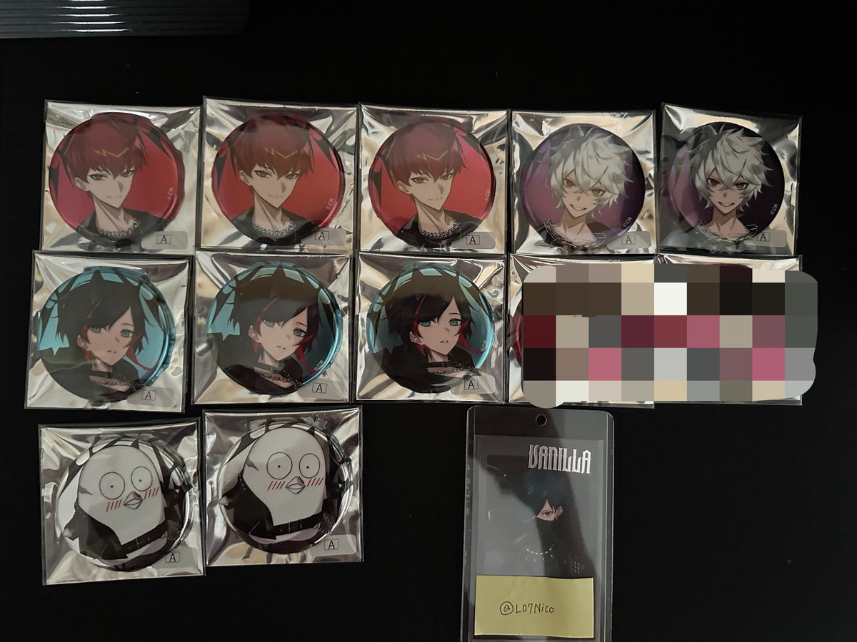 L07Nico's tweet photo. 【交換/譲渡】CR Crazy Raccoon Revive RANDOM BADGE RANDOM CARD 缶バッジ カード

求:《缶バ》🍨☠️🐹定価(+送料)
　 《カード》🍨🐹☠️定価(+送料)

譲:画像参照

- 郵送交換、都内手渡し
- キャラごとにまとめて優先
- 1点からでも◎

お気軽にお声がけください https://t.co/5VqPUFDMFW