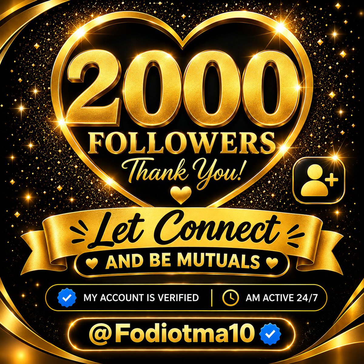 Fodiotma10's tweet photo. Rejoice with me as I have reached 2k followers https://t.co/lyCwXkplbG