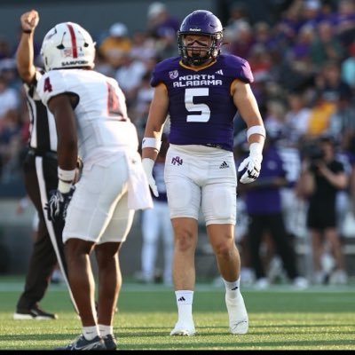 CamMellor's tweet photo. Our @PFN365 highest-graded FCS EDGE:

Cayden Adkins, North Alabama: 95.2
Avery Howard, North Alabama: 93.7
Chris Bacon, Maine: 91.5
Marquese Avery, Rhode Island: 89.9
Koda Canady, Lamar: 86.7
Kelton Crisp, Austin Peay: 86.5
Kamore Harris, North Alabama: 85.8
Isaac Engle, Eastern Illinois: 85.3
Jackson Biser, Murray State: 85.3
Sani Tuala, Idaho State: 84.9

📸: @CaydenAdkins2