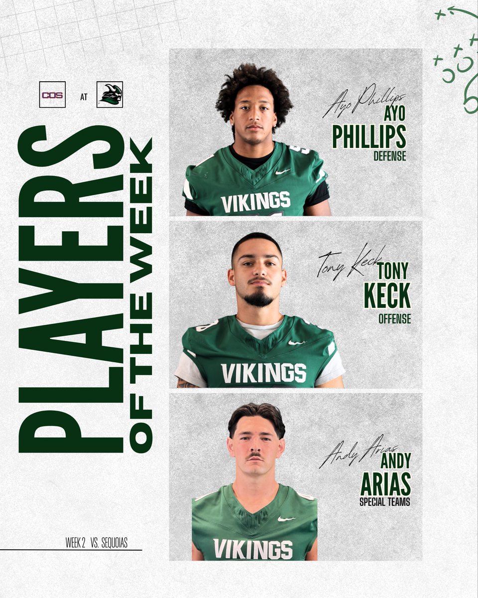 DVCVikingsFB's tweet photo. Your DVC players of the week! 🏆 https://t.co/2jPUTR3hUX