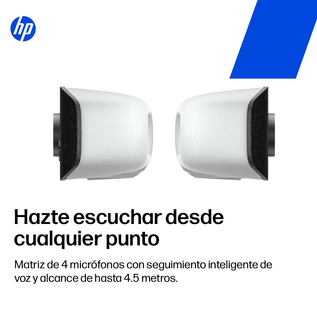 Sintegradas's tweet photo. 🎙️ Hazte escuchar desde cualquier punto de la sala.

La #HPPolyStudioV12 incorpora una matriz de 4 micrófonos con seguimiento inteligente de voz y alcance de hasta 4.5 m para reuniones más claras y productivas.

#HP #Videoconferencia #TrabajoHibrido  #ActivateConHP #Sintegradas https://t.co/MsnM4kkMPt