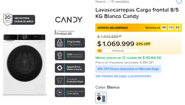 clickyahorra's tweet photo. Oferta relámpago solo por hoy en Mercado Libre! 
👉https://t.co/dZ5Se8Kr6j https://t.co/b05uDpoZjj