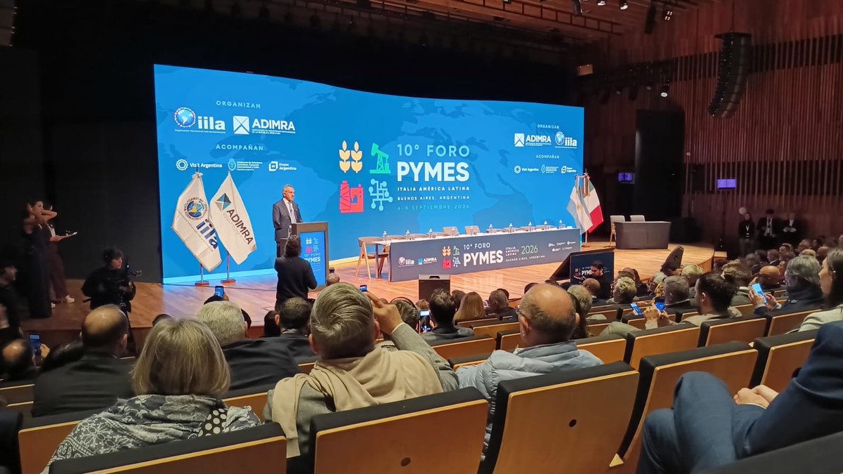promendoza's tweet photo. En Buenos Aires somos parte del “X Foro de Pymes Italia - América Latina”. Se trata de uno de los principales espacios de intercambio comercial y de generación de oportunidades de complementación entre empresas de ambas regiones buscando mejorar la productividad y competitividad https://t.co/qsmU3YmjdR
