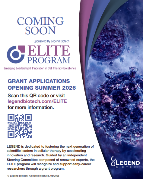 LegendUSMA's tweet photo. The ELITE Program, sponsored by Legend Biotech, will support the next generation of scientific leaders in cellular therapy among US healthcare professionals.
Learn more: https://t.co/bqXqWUJ3FA
#ELITEProgram #CellTherapy #ScientificLeadership https://t.co/4BIaKe32hC