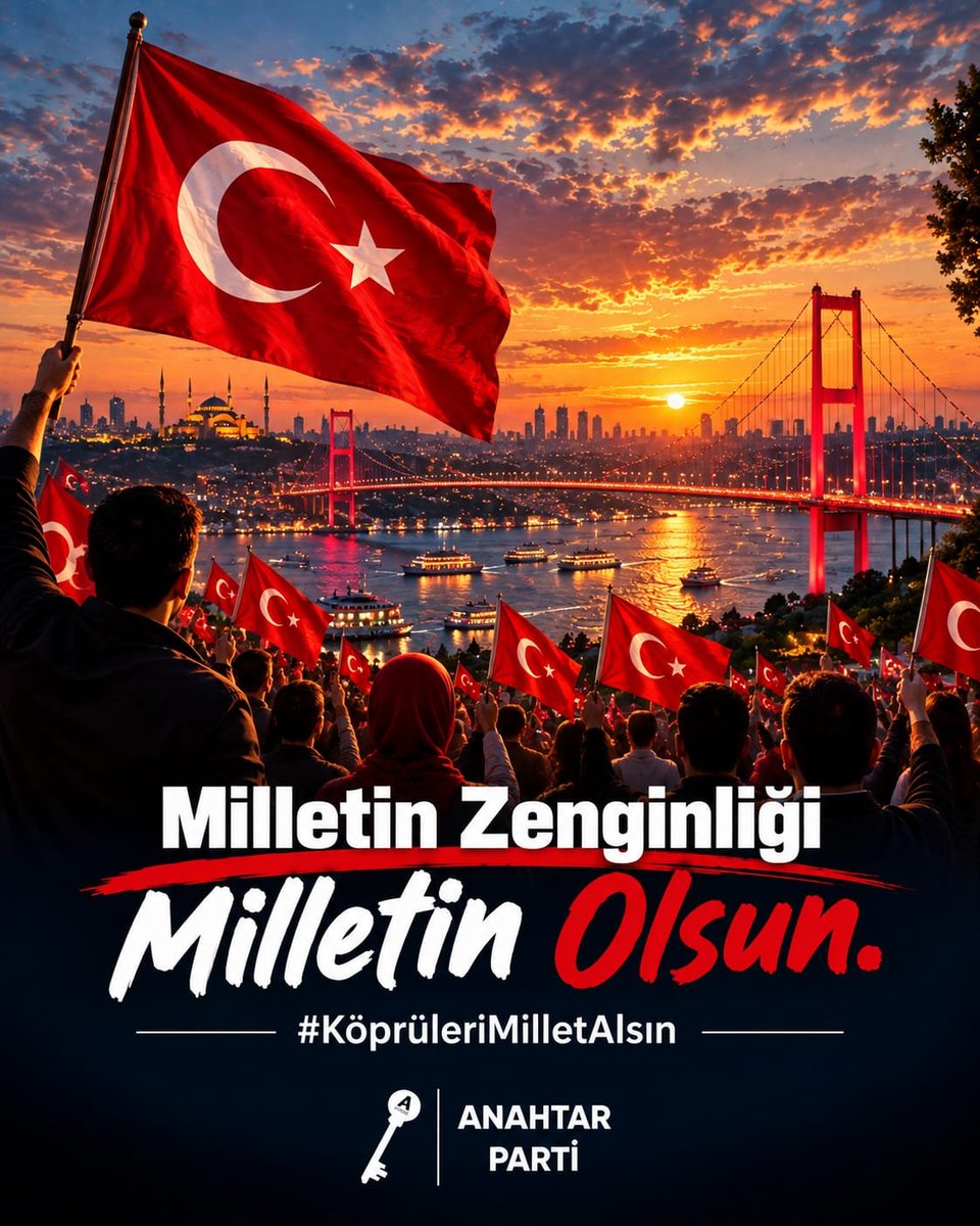 Ak_Burak_'s tweet photo. #KöprüleriMilletAlsın
Milletin köprüsü millette kalsın @anahtarparti18 https://t.co/DDb5l2k7un
