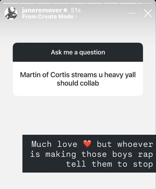 cleansingwillow's tweet photo. after ending cortis for supporting israel, she ended the M3F festival now, mass jane remover stannings immediatly !! 🙏 https://t.co/hEkY465uKm