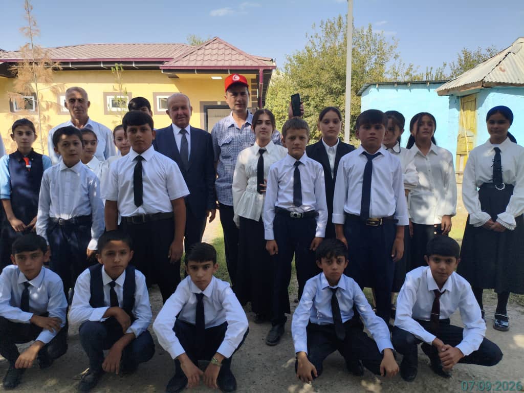 TajikistanC's tweet photo. Today with the remote participation of the sponsors of the renovation project of School No. 28 in Vose district of Tajikistan, a representative of the @redcrescent_tj and the management of this school, its new toilets were put into operation. https://t.co/wgUIVbzuxw
