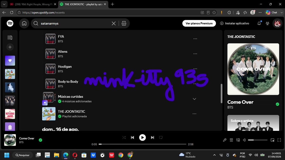 Minkitty93s's tweet photo. @satan4seven Conta 02
Playlist: The Joontastic.
#FILE9497 #NAMKOOKDAY https://t.co/62DkU5unFV
