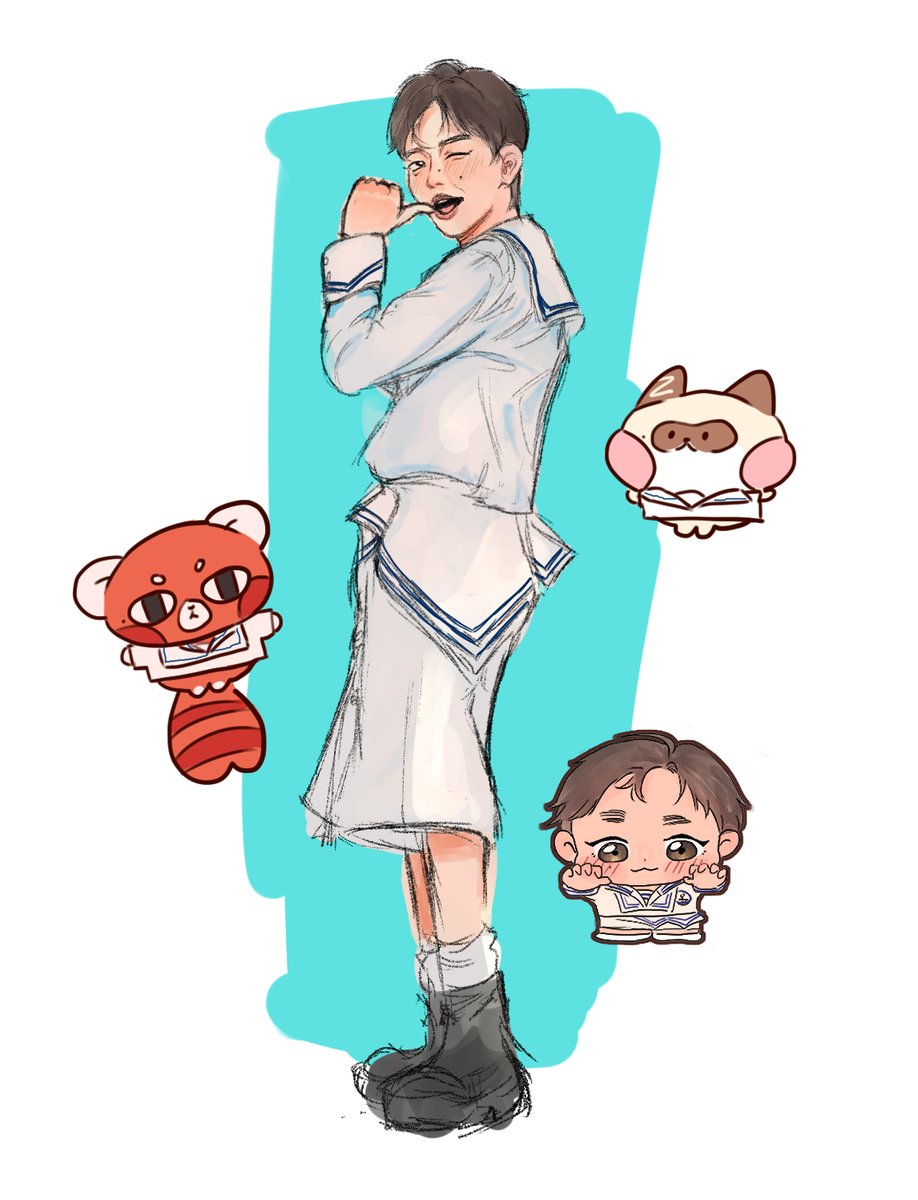 fillieca's tweet photo. hot summer ⚓ #AND2BLEFanart #ZHANGHAO https://t.co/lfah84GIlD